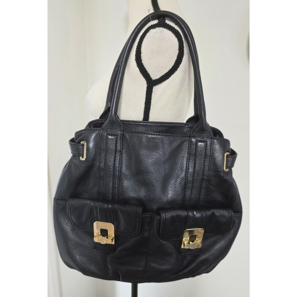 Stylish MICHAEL KORS RavenBlack SuperSoft Leather SHOULDERBAG Tote Purse 16x12